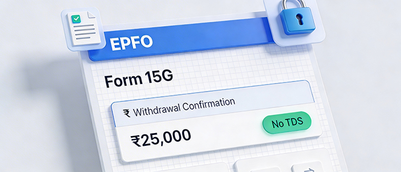 Form 15G for PF Withdrawal Online