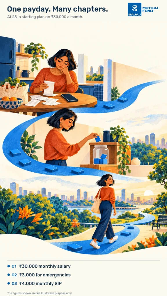 I’m 25 And Earning ₹30k A Month. How Should I Start Investing For Long-Term Growth? investing-at-25-story-portrait